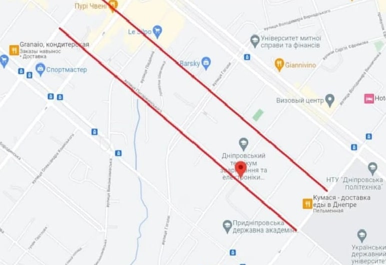 ​?Три центральні вулиці в Дніпрі стануть з одностороннім рухом.