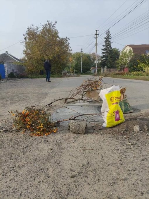 Набридло чекати: дніпряни самотужки ремонтують дорогу