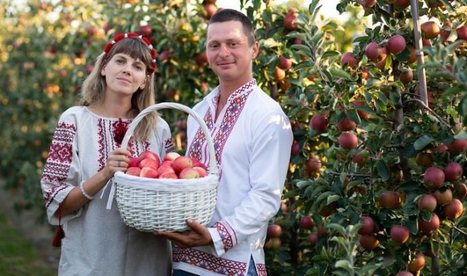 ?‍?Садівники Дніпропетровщини вирощують яблука з написами