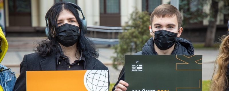 ?До Дня боротьби з торгівлею людьми Дніпропетровщина долучилася до щорічної акції Walk for Freedom.