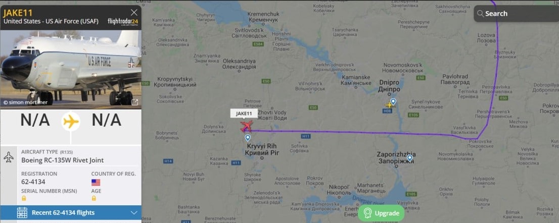Що відомо про літак розвідки НАТО